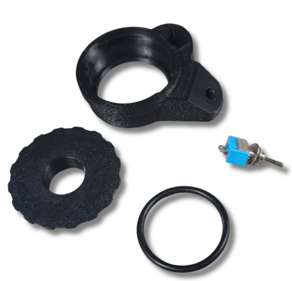 Motorcycle Air Gauge & Compressor Switch Mount | Air Shifter & Air Ride Switch Housing | Universal Drag Bike Gauge Bracket
