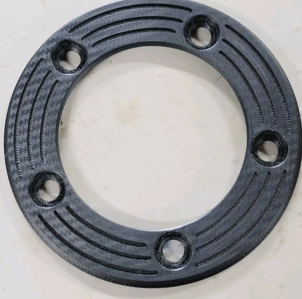 Rear Brake Rotor Delete Block Off Plate – Suzuki GSXR 600/750/1000 & 1300 Hayabusa (2004–2024) – Racing Lightweight Carbon Fiber Reinforced