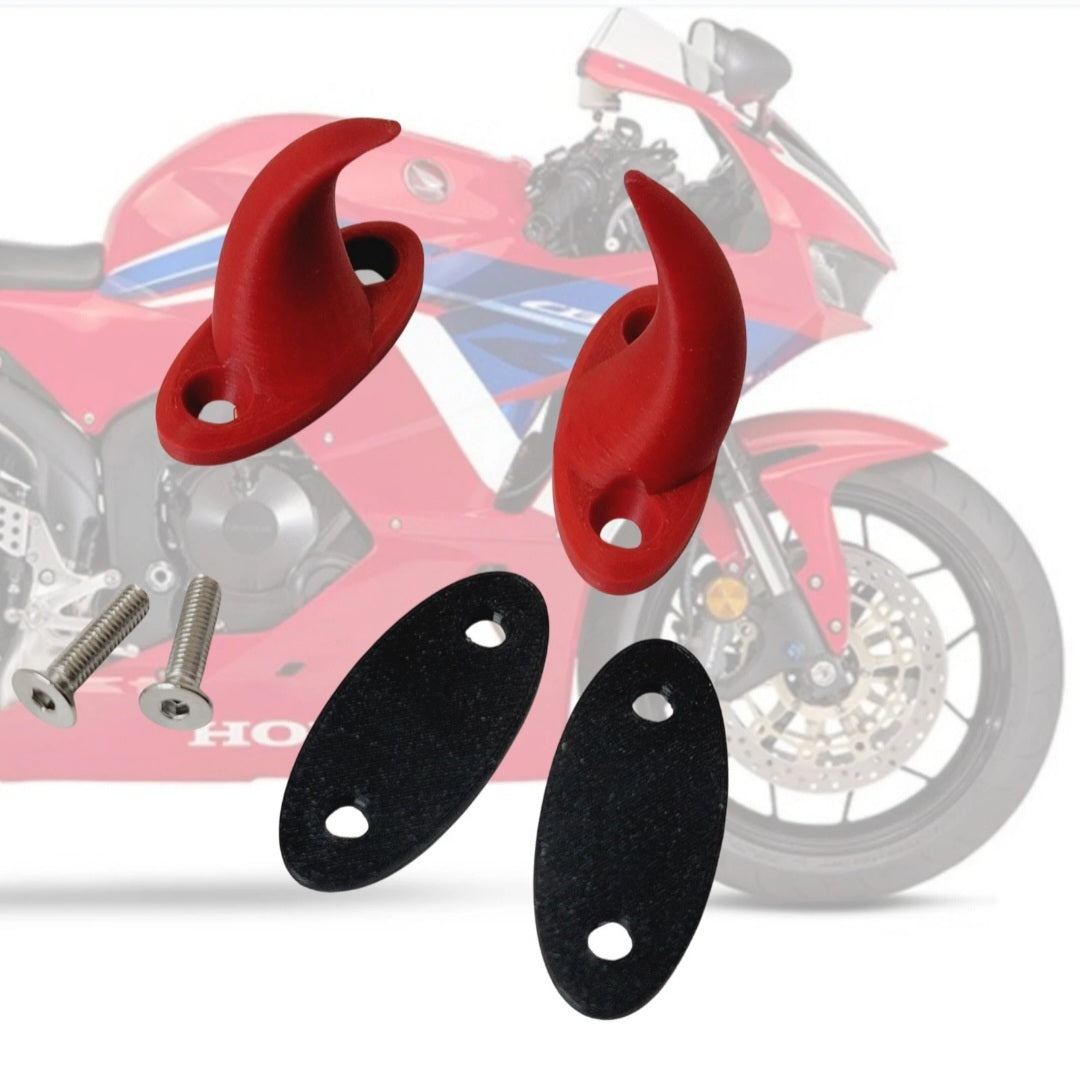 Honda CBR 125 250 300 500 600 650 1000 RR 600rr MIRROR BLOCK OFF PLATES HORN