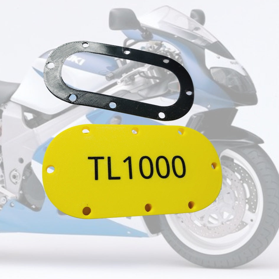 Suzuki TL1000R / TL1000S Fuel Tank Block-Off Plate with Rubber Seal