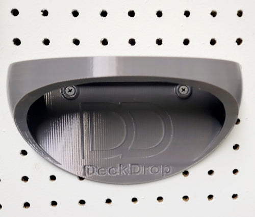 Deck Drop Wall Mount Skateboard Holder – Vertical Skate Deck Display Rack (Up to 10” Wide)