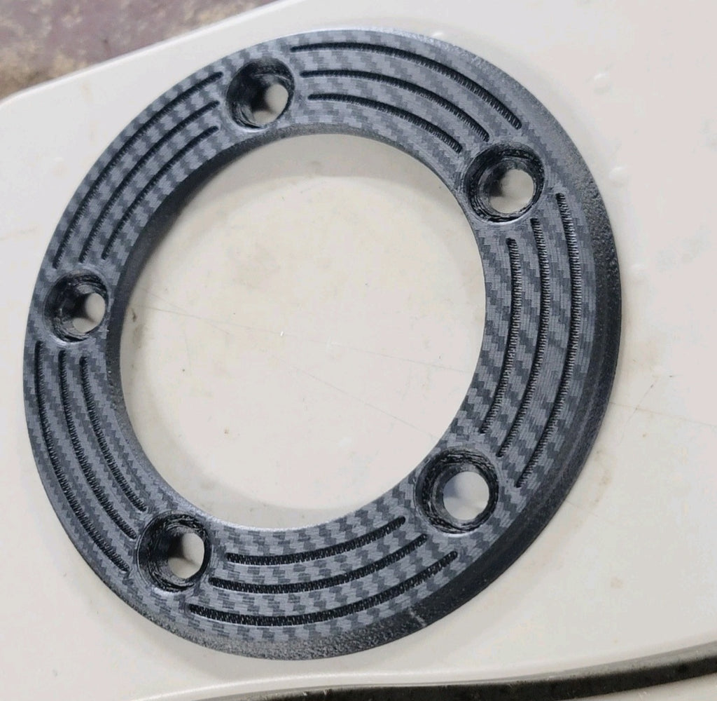 Rear Brake Rotor Delete Block Off Plate – Suzuki GSXR 600/750/1000 & 1300 Hayabusa (2004–2024) – Racing Lightweight Carbon Fiber Reinforced