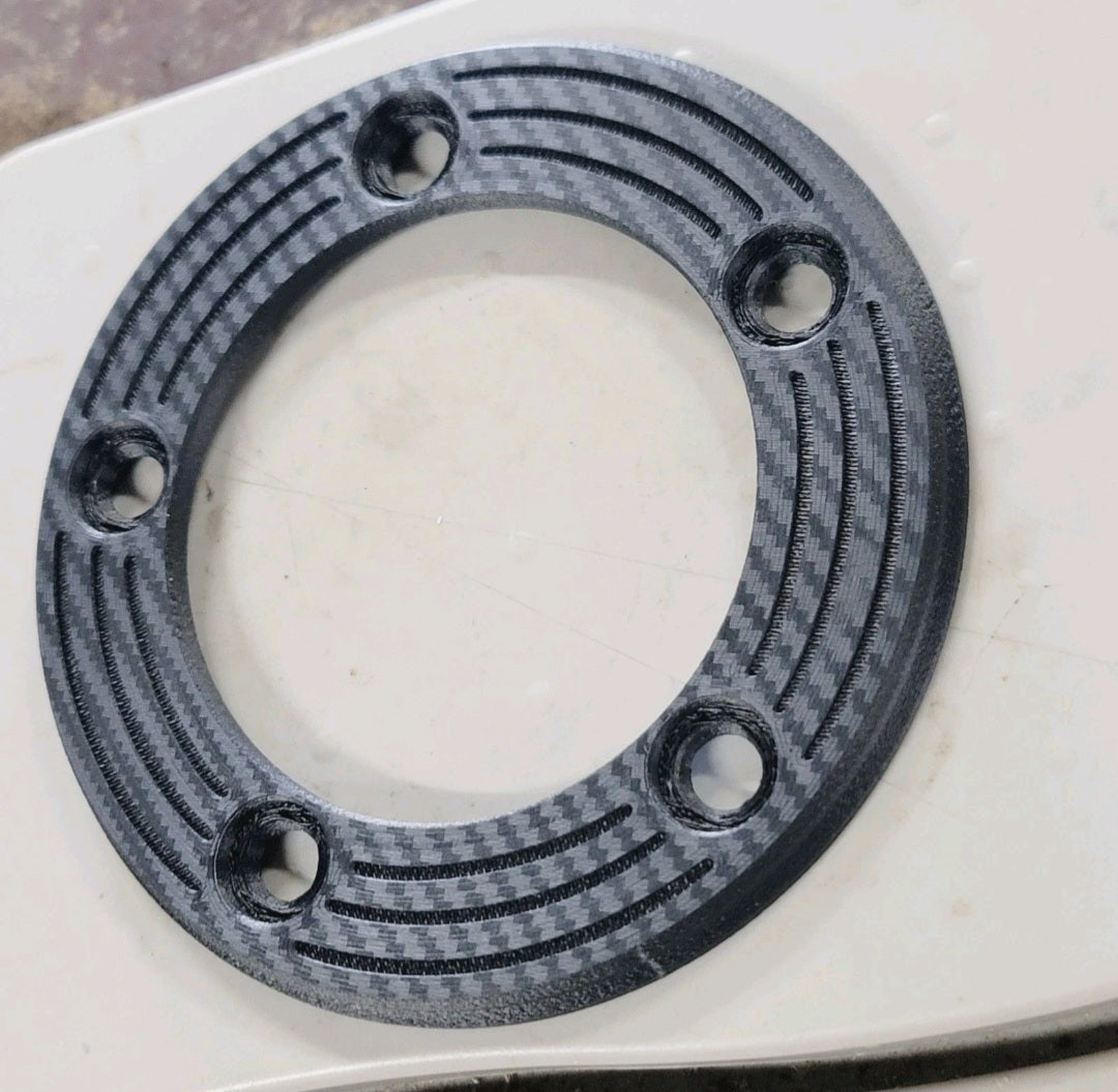 Rear Brake Rotor Delete Block Off Plate – Suzuki GSXR 600/750/1000 & 1300 Hayabusa (2004–2024) – Racing Lightweight Carbon Fiber Reinforced