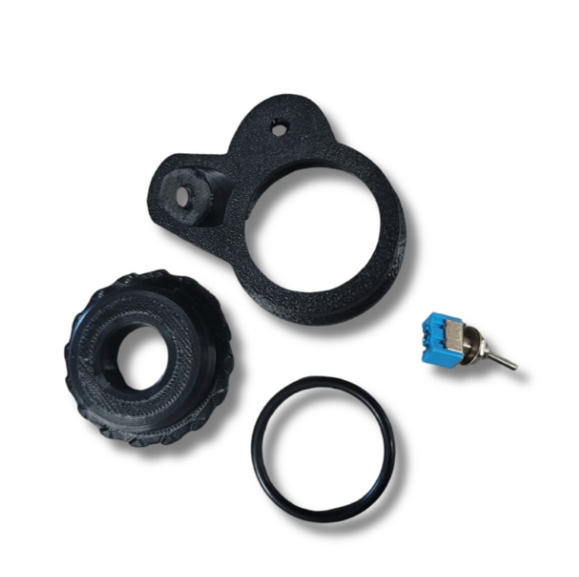 Motorcycle Air Gauge & Compressor Switch Mount | Air Shifter & Air Ride Switch Housing | Universal Drag Bike Gauge Bracket